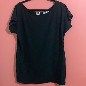 Black Off The Shoulder Tunic Mini Dress